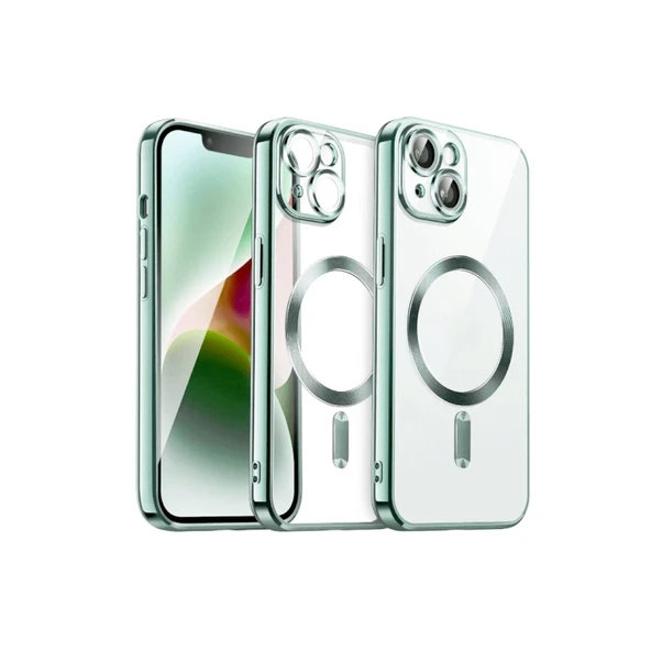 iPhone 15 Kılıf Kross Magneticsafe Kapak - Açık Yeşil ürün görseli 1