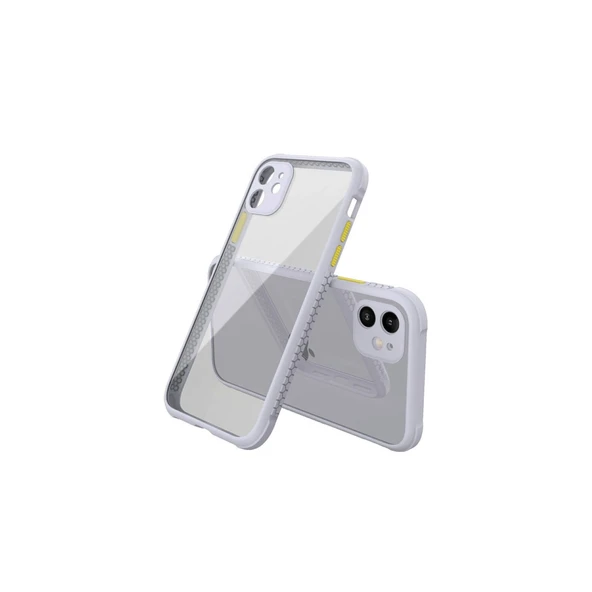 iPhone 12 Mini Kılıf Miami Şeffaf Silikon - Lila ürün görseli 1