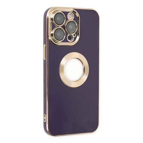 iPhone 13 Pro Max Kılıf Store Silikon - Derin Mor - Resim 5