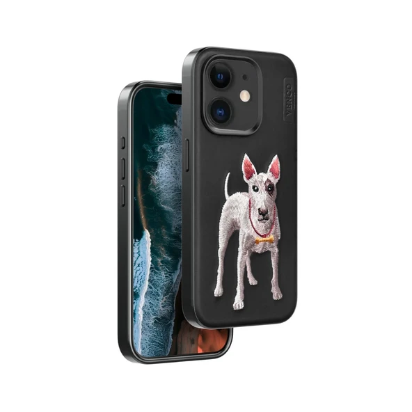 iPhone 11 Perma Desenli Kapak - Siyah - Resim 2