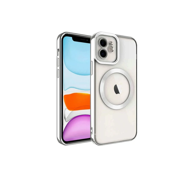 iPhone 12 Kılıf Kross Magneticsafe Kapak - Gümüş ürün görseli 1