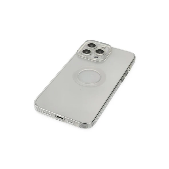 iPhone 13 Pro Max Kılıf Santa Lens Silikon - Şeffaf - Resim 3