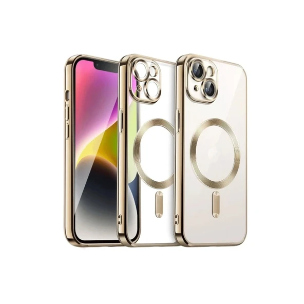 iPhone 13 Kılıf Kross Magneticsafe Kapak - Gold ürün görseli 1