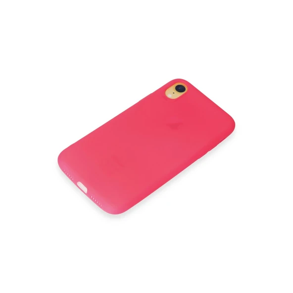 iPhone Xr Kılıf First Silikon - Pembe - Resim 4