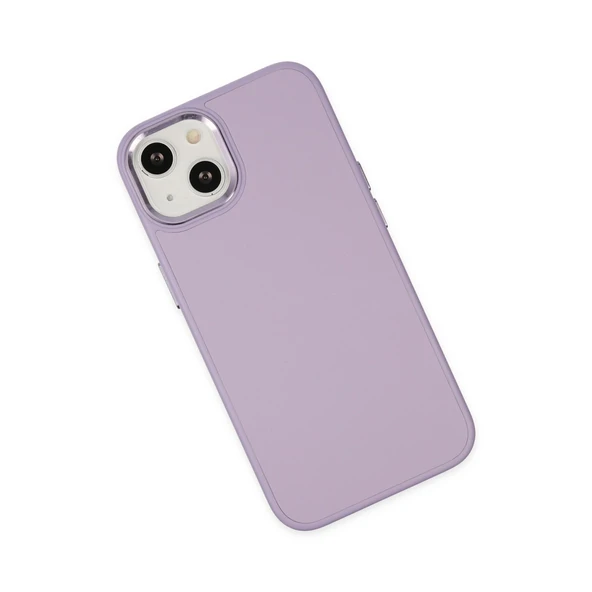 iPhone 14 Plus Kılıf Asya Deri Silikon - Lila - Resim 3