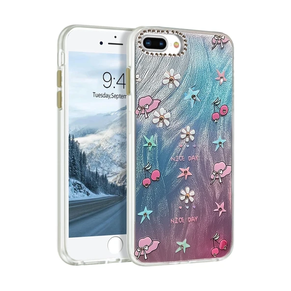 iPhone 7 Plus Kılıf Blade Aynalı Desenli Kapak - Desen 4 ürün görseli 1