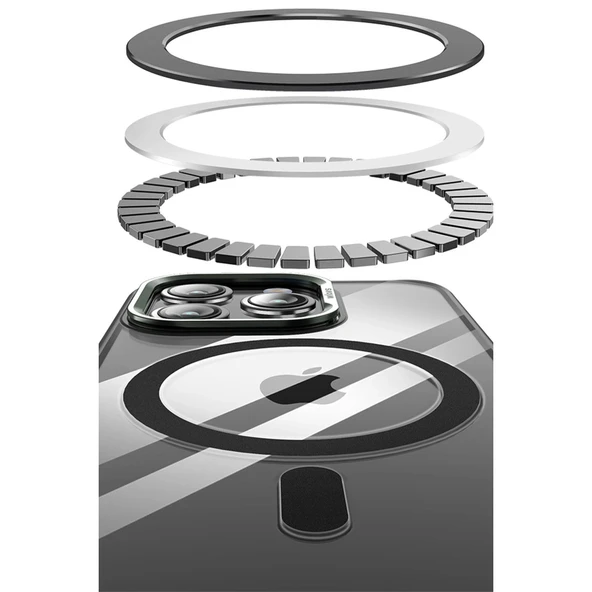 iPhone 14 Pro Drop Magsafe Kapak - Titan Gri - Resim 3