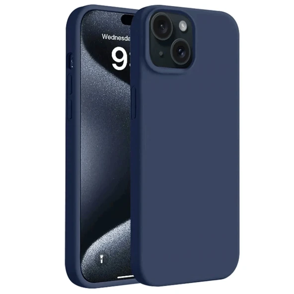 iPhone 15 Kılıf First Silikon - Lacivert ürün görseli 1