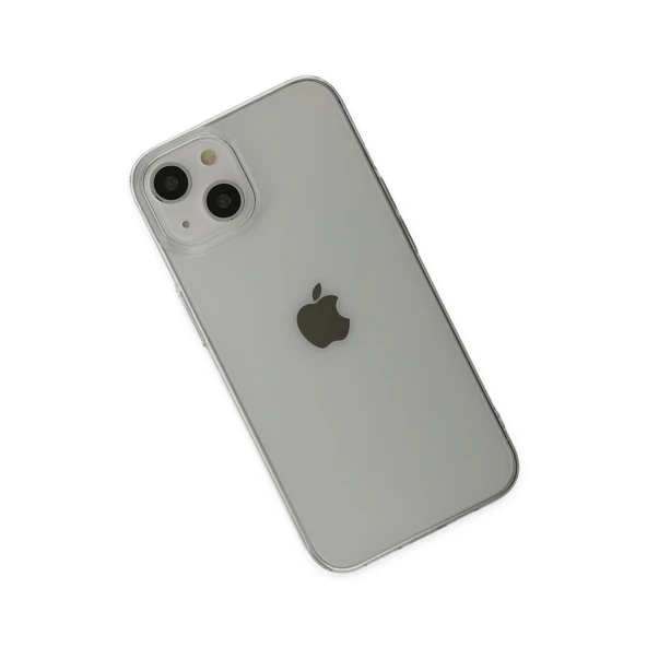 iPhone 14 Plus Kılıf Pc Sert Şeffaf Kapak - Şeffaf - Resim 3