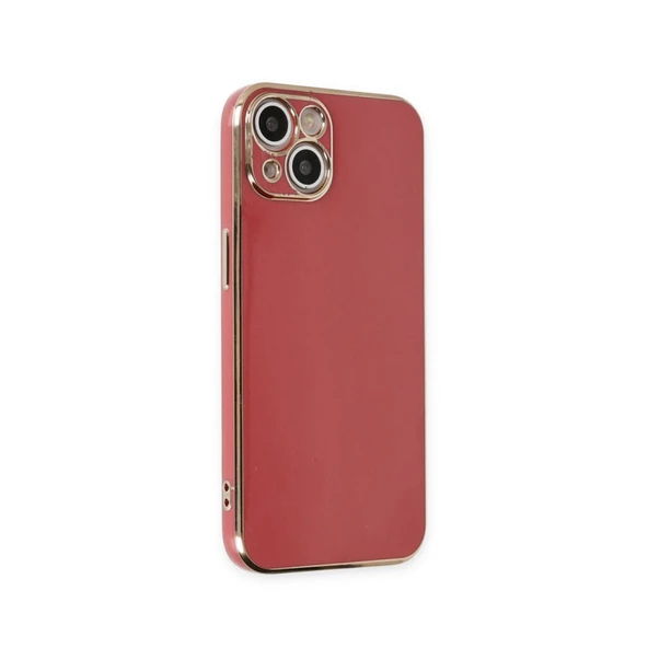iPhone 15 Kılıf Volet Silikon - Kırmızı - Resim 2