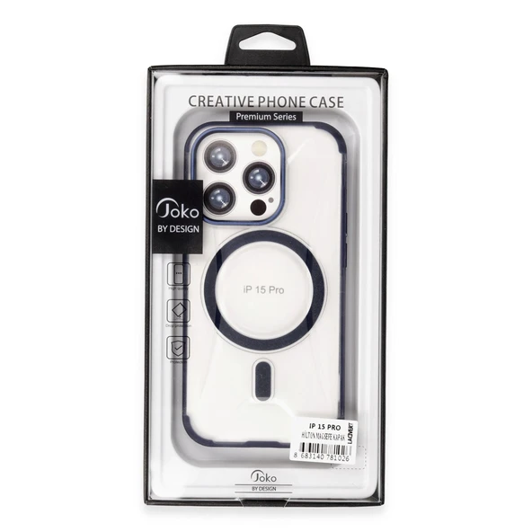 iPhone 15 Pro Max Hilton Magsafe Kapak - Siyah - Resim 4