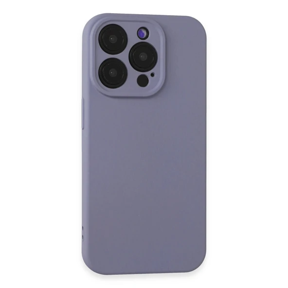 iPhone 15 Pro Kılıf Nano İçi Kadife Silikon - Lila ürün görseli 1