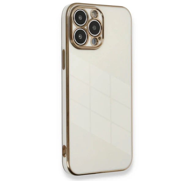 iPhone 15 Pro Kılıf Volet Silikon - Beyaz ürün görseli 1