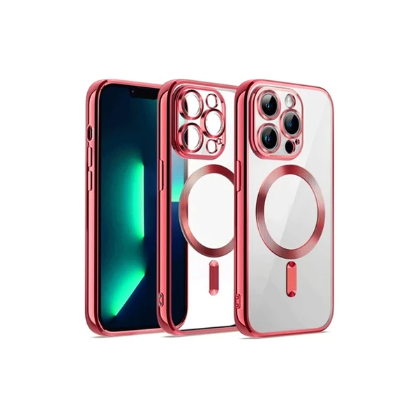 iPhone 12 Pro Kılıf Kross Magneticsafe Kapak - Kırmızı ürün görseli 1