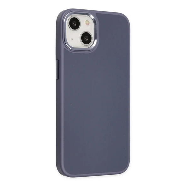 iPhone 14 Plus Kılıf Asya Deri Silikon - Mor - Resim 2