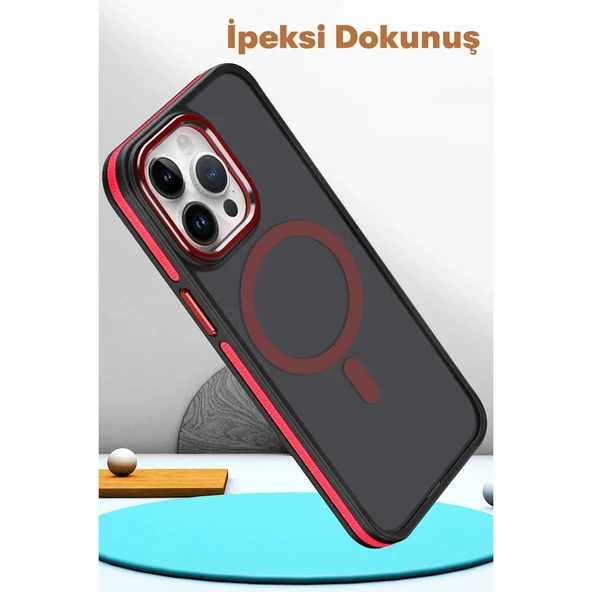 iPhone 15 Pro Max Winner Magsafe Kapak - Derin Mor - Resim 4