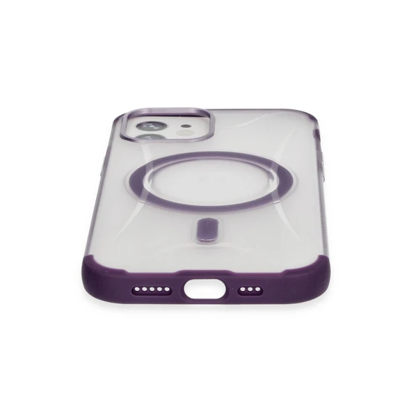 iPhone 12 Hilton Magsafe Kapak - Derin Mor - Resim 3