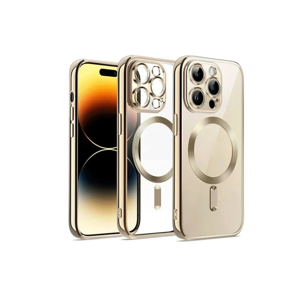 iPhone 13 Pro Max Kılıf Kross Magneticsafe Kapak - Gold ürün görseli 1