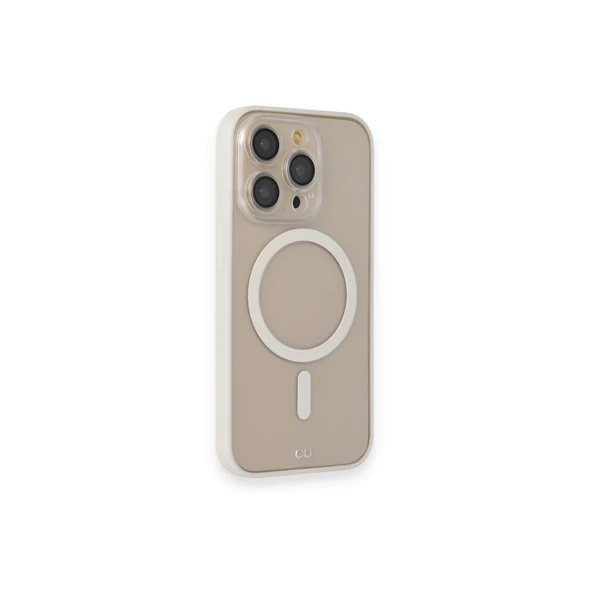 iPhone 14 Pro Kılıf Grand Magneticsafe Kapak - Beyaz ürün görseli 1