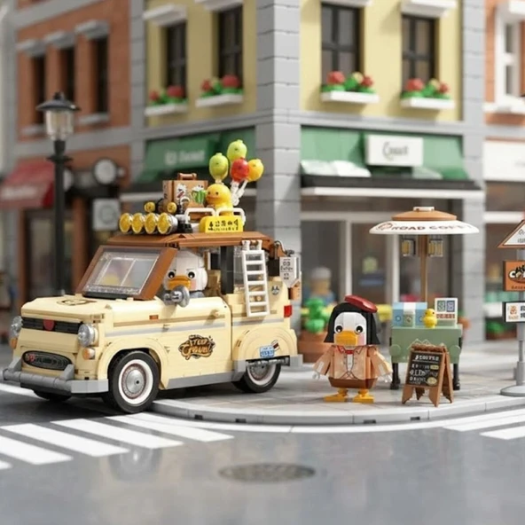 LZ-1950  KAMPÇI ÖRDEK 1646 PARÇA BLOCK OYUNCAK ürün görseli 1