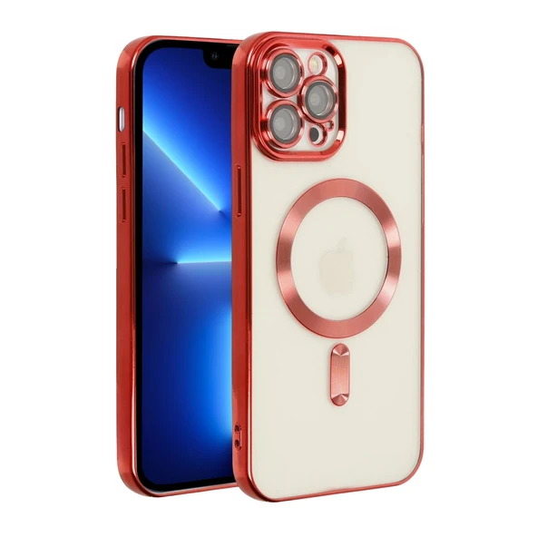 iPhone 13 Pro Kılıf Kross Magneticsafe Kapak - Kırmızı ürün görseli 1
