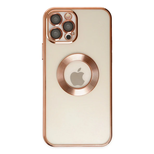 iPhone 12 Pro Kılıf Slot Silikon - Rose Gold ürün görseli 1
