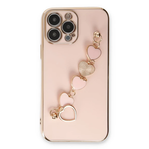 iPhone 14 Pro Kılıf Esila Silikon - Pudra - Resim 2
