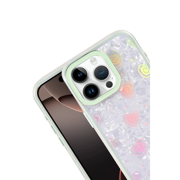 iPhone 15 Pro Max Lumi Desenli Kapak - Yeşil - Resim 2