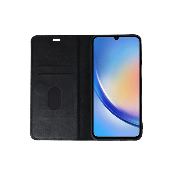 iPhone 15 Trend S Plus Kapaklı Kılıf - Siyah - Resim 4