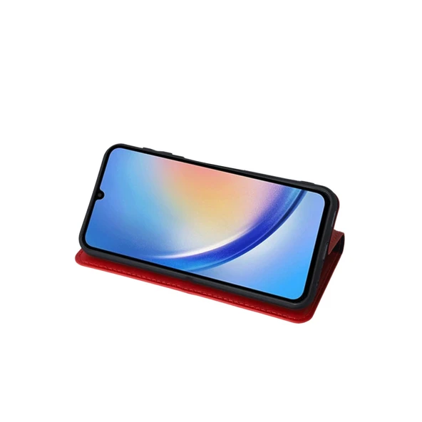 iPhone 15 Trend S Plus Kapaklı Kılıf - Lacivert - Resim 5