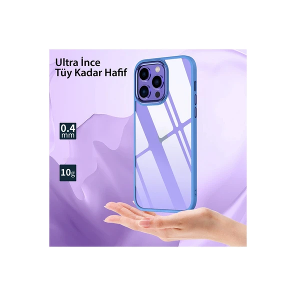 iPhone 14 Pro Kılıf Power Silikon - Sierra Blue - Resim 2