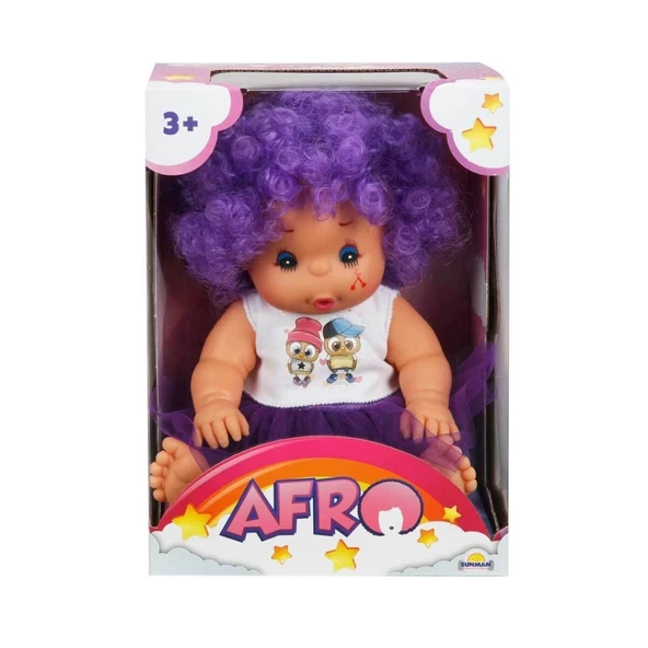 20040 Afro Kıvırcık Saçlı Bebek 23 cm -NessiWorld ürün görseli 1