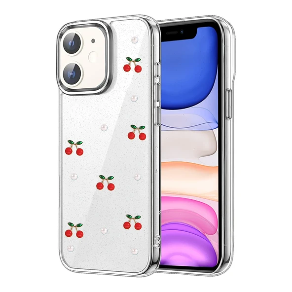 iPhone 12 Fiyonk Desenli Kapak - Desen 9 ürün görseli 1