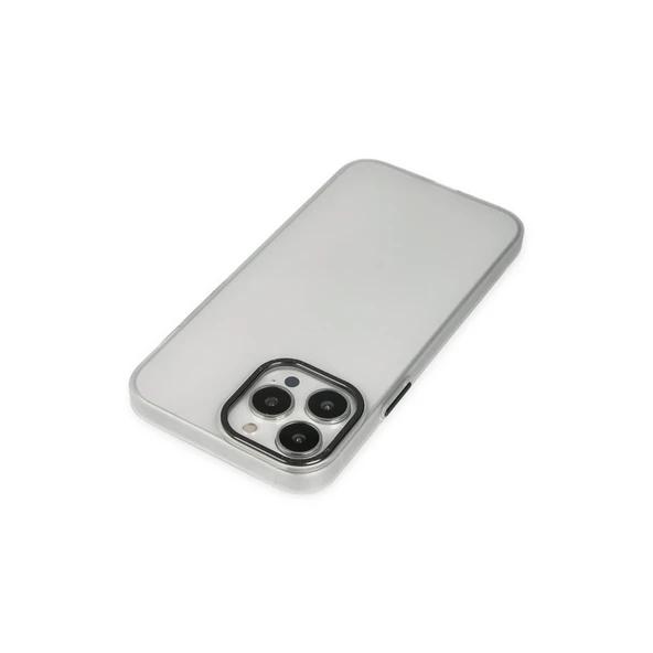 iPhone 13 Pro Max Kılıf Modos Metal Kapak - Şeffaf - Resim 5