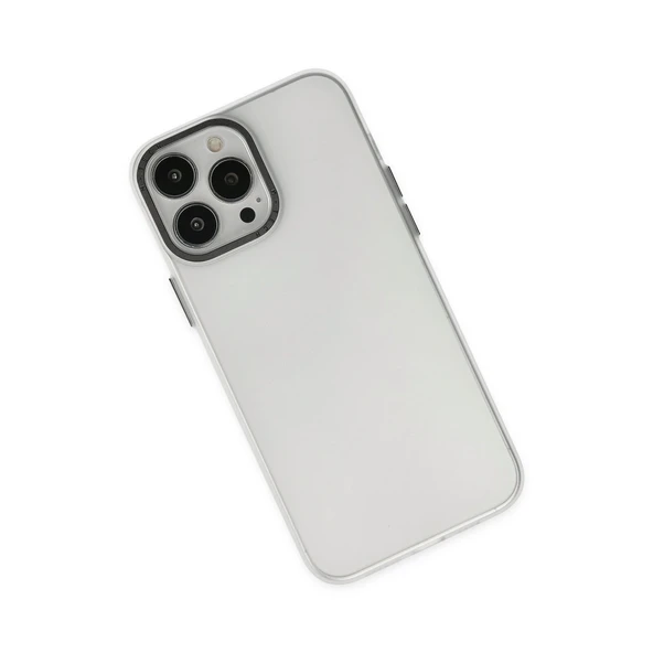 iPhone 13 Pro Max Kılıf Modos Metal Kapak - Şeffaf - Resim 3