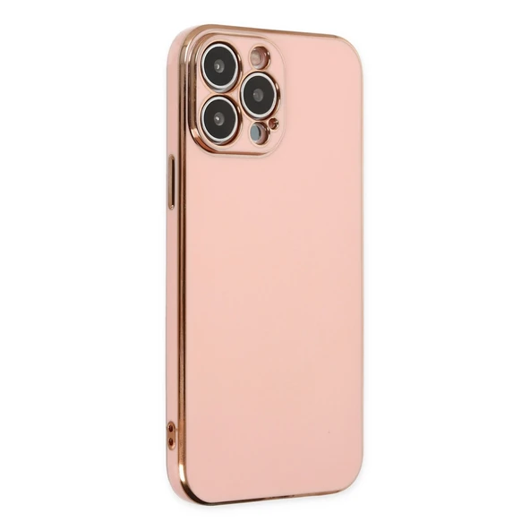 iPhone 15 Pro Max Kılıf Volet Silikon - Pembe - Resim 3