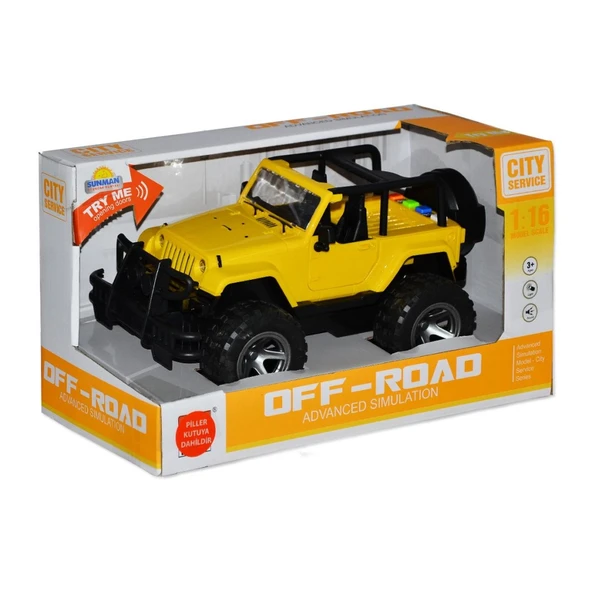 10390 1:16 Sesli ve Işıklı Jeep ürün görseli 1