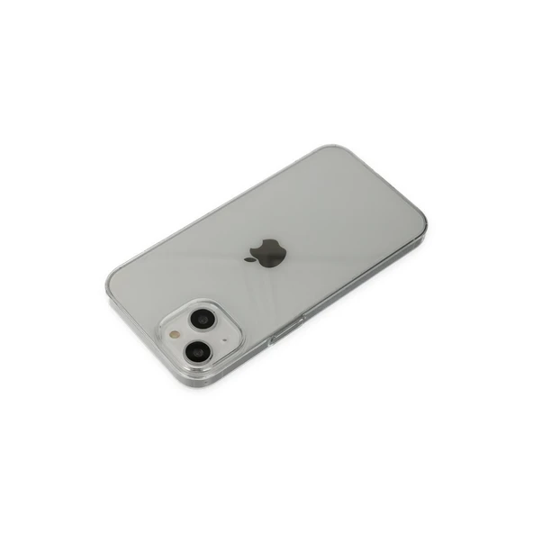 iPhone 14 Plus Kılıf Pc Sert Şeffaf Kapak - Şeffaf - Resim 4