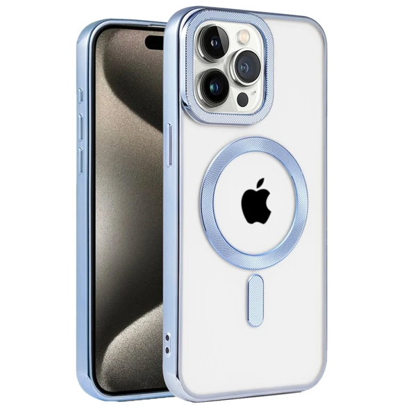 iPhone 14 Pro Max Kılıf Kronos Magsafe Kapak - Sierra Blue ürün görseli 1