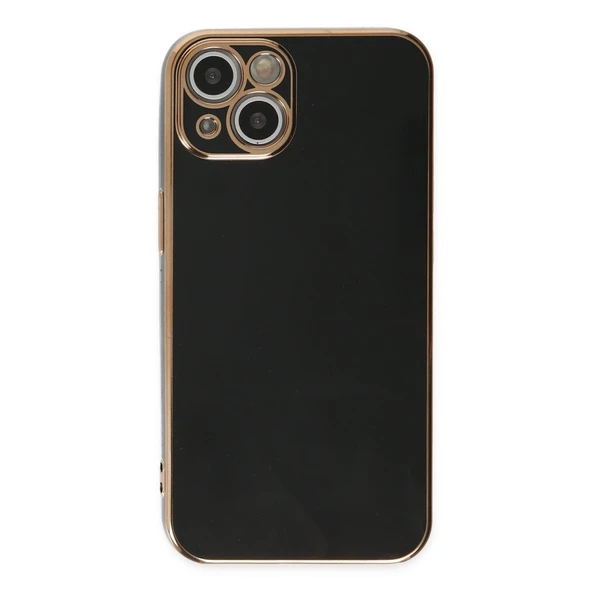 iPhone 14 Plus Kılıf Volet Silikon - Siyah - Resim 2
