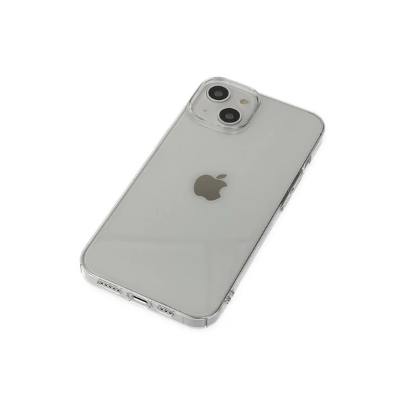 iPhone 14 Plus Kılıf Pc Sert Şeffaf Kapak - Şeffaf - Resim 5