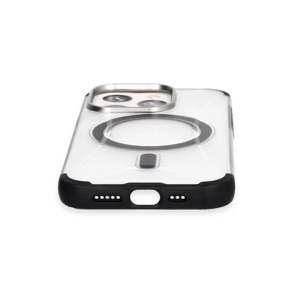 iPhone 15 Pro Max Hilton Magsafe Kapak - Siyah - Resim 3