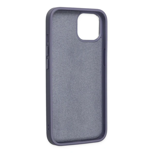 iPhone 14 Plus Kılıf Asya Deri Silikon - Mor - Resim 4