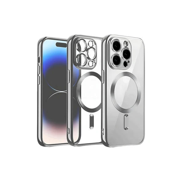 iPhone 12 Pro Kılıf Kross Magneticsafe Kapak - Titan Gri ürün görseli 1