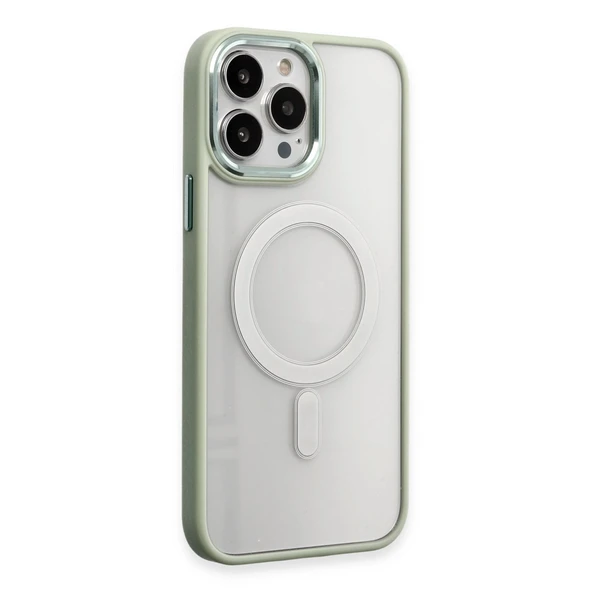 iPhone 15 Pro Max Kılıf Room Magneticsafe Silikon - Su Yeşili ürün görseli 1