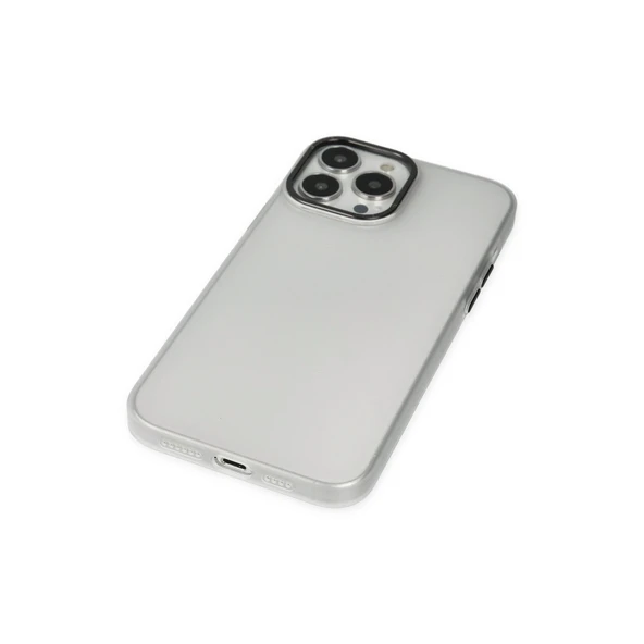 iPhone 13 Pro Max Kılıf Modos Metal Kapak - Şeffaf - Resim 4