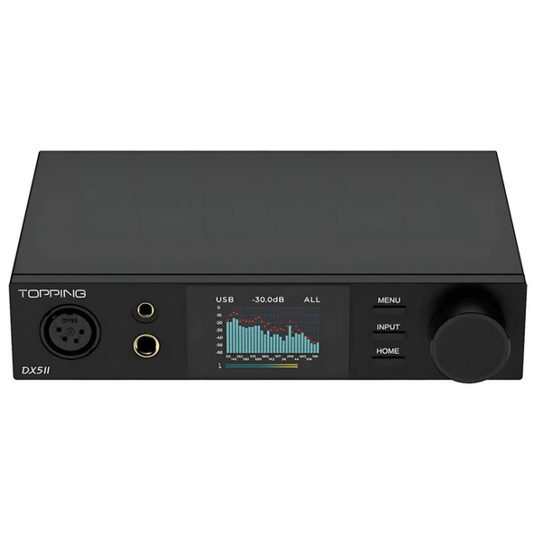 Topping Audio DX5 II DAC & Kulaklık Amplifikatörü (Siyah) ürün görseli 1