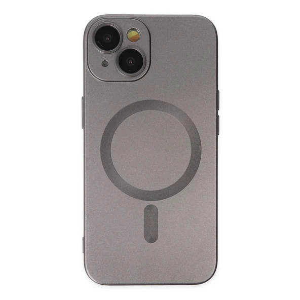 iPhone 14 Plus Kılıf Moshi Lens Magneticsafe Silikon - Füme ürün görseli 1