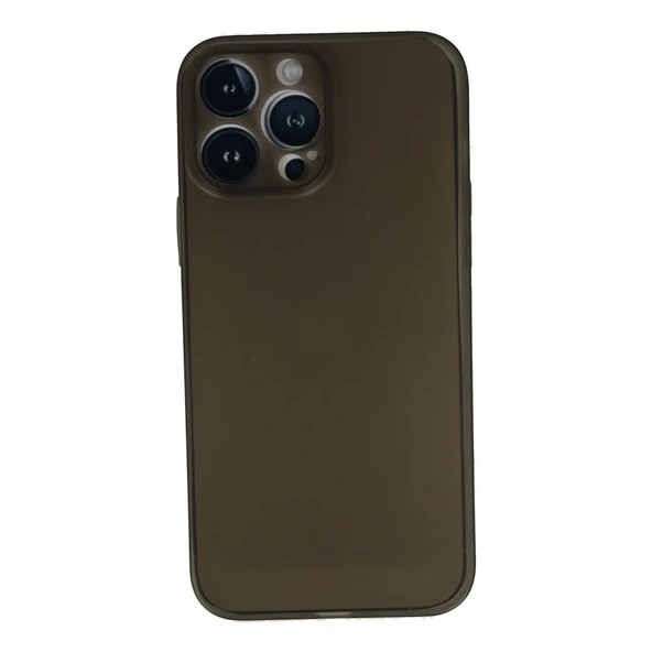 iPhone 13 Pro Max Kılıf Pp Ultra İnce Kapak - Gri ürün görseli 1