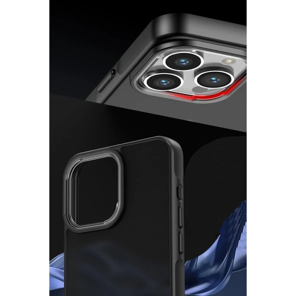 iPhone 15 Pro Max Kılıf Elegant Kapak - Lacivert - Resim 4